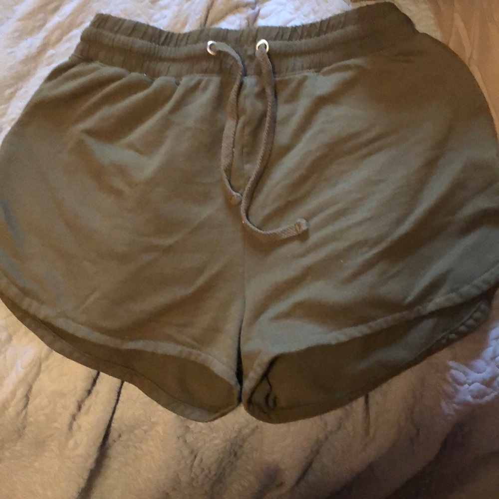 Green cloth shorts